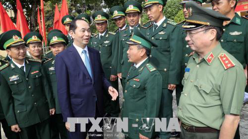 Chủ tịch nước thăm, làm việc và chúc Tết tại tỉnh Kon Tum