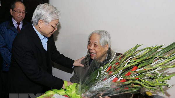 Tổng bí thư, Chủ tịch nước chúc thọ nguyên Tổng bí thư Đỗ Mười