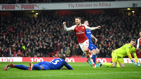 Ramsey nổ hat-trick, Arsenal đại thắng ngày ra mắt Aubameyang
