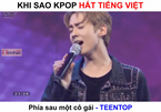 Sao Kpop hát 'Phía sau một cô gái' siêu dễ thương