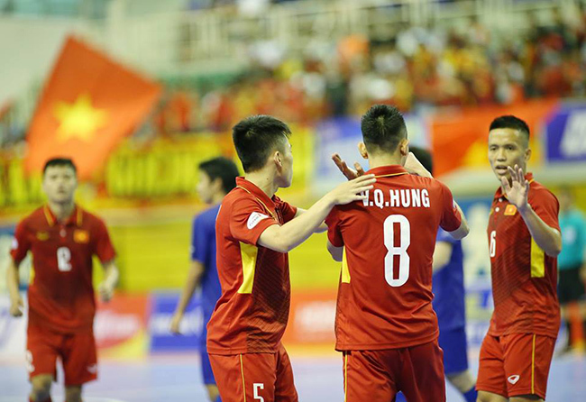 Việt Nam hạ Đài Bắc Trung Hoa để vào tứ kết giải futsal châu Á 2018