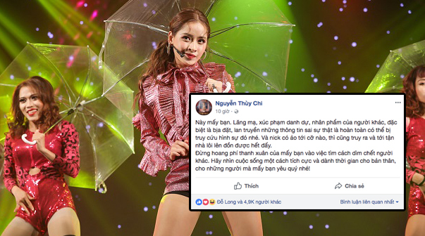 Chi Pu lên tiếng 'dằn mặt' antifan khi bị xúc phạm