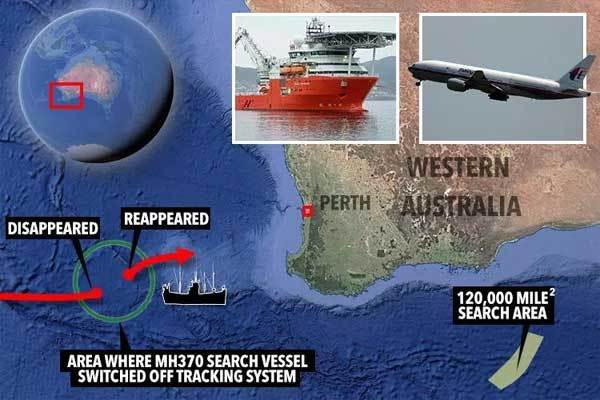 Tàu tìm kiếm máy bay MH370 cũng mất tích bí ẩn