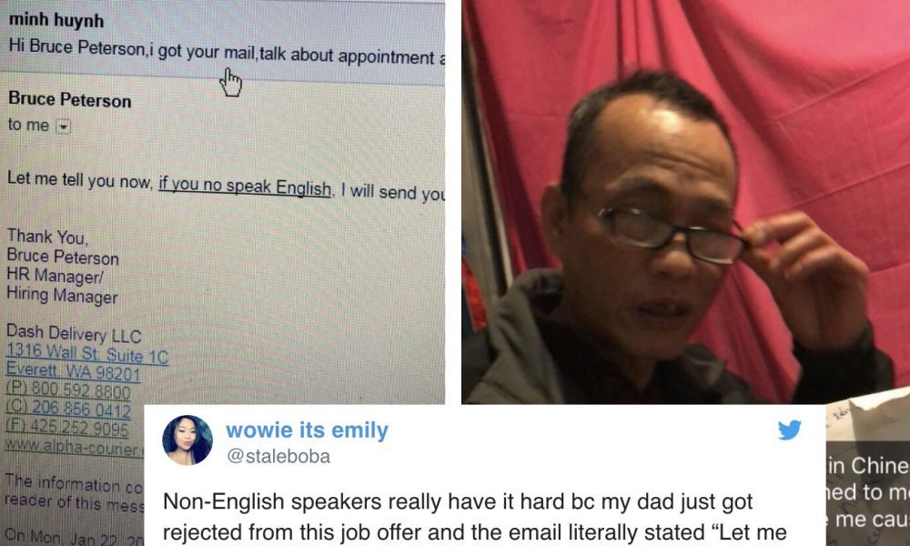 Ông bố bị xúc phạm vì viết sai ngữ pháp tiếng Anh