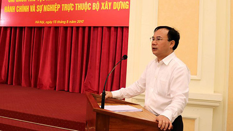 Ông Nguyễn Văn Sinh được bổ nhiệm làm Thứ trưởng Bộ Xây dựng