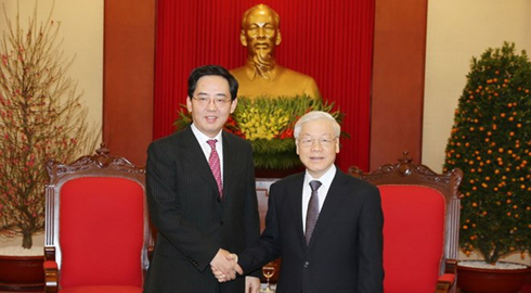 Tổng bí thư Nguyễn Phú Trọng tiếp Đại sứ Trung Quốc đến chào từ biệt