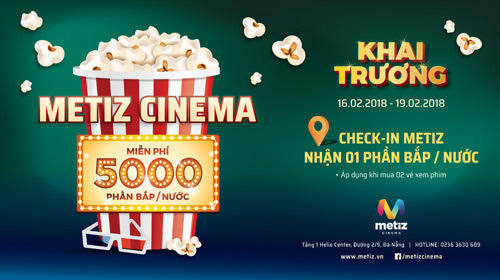 Sắp khai trương cụm rạm Metiz Cinema ở Đà Nẵng