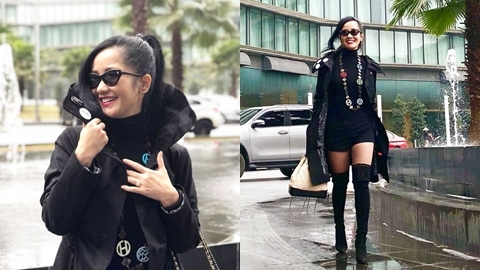 Diva Hồng Nhung xuất hiện cực ngầu trên phố