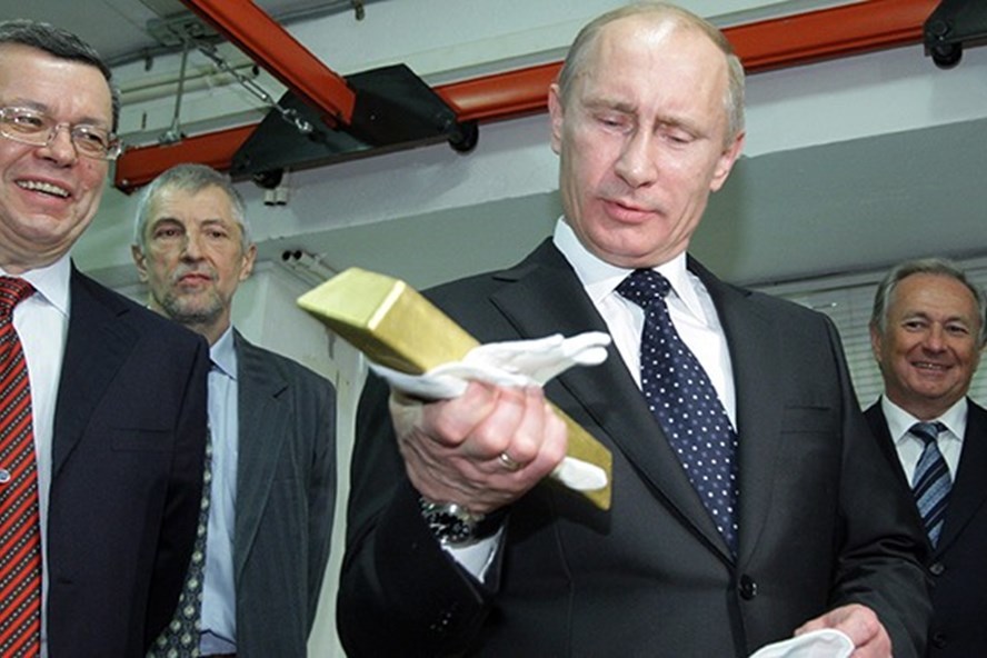Lộ diện kho vàng 1.800 tấn dưới thời Tổng thống Putin