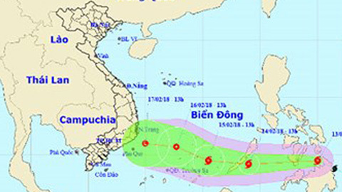 Bão Sanba mạnh lên khi vào Biển Đông