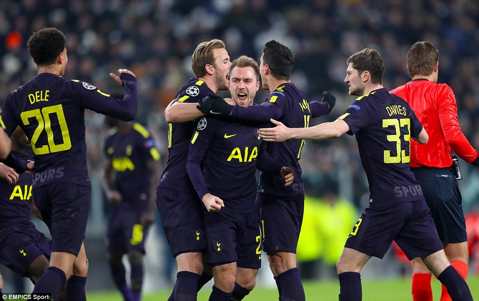 Tottenham giành lợi thế đầy kịch tính trước Juventus