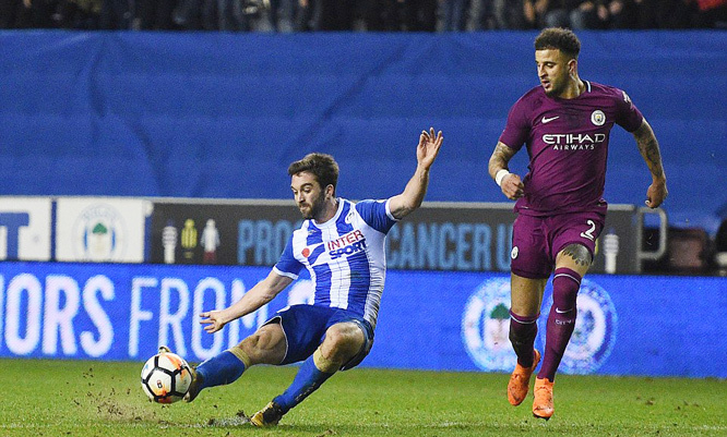 Wigan gây địa chấn, đá bay Man City khỏi FA Cup