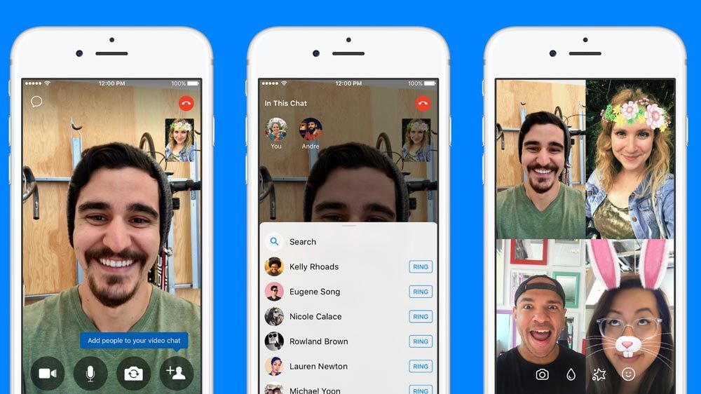 Facebook Mesenger nâng cấp tính năng gọi nhóm