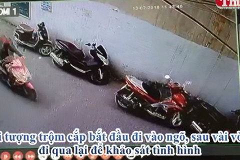 Trộm xe máy SH 'trong đúng 16 giây' tại Hà Nội