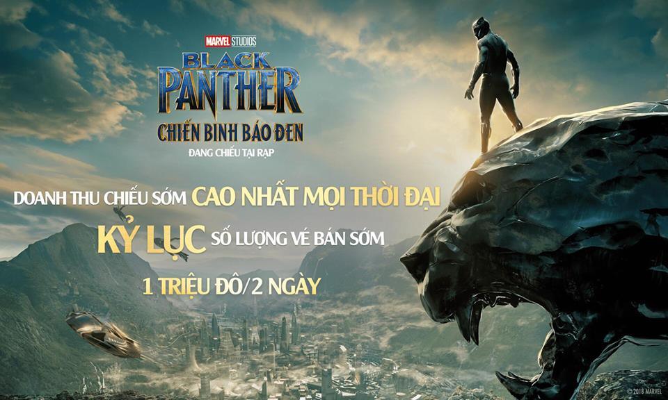 'Black Panther' tạo cơn sốt phòng vé chưa từng có ở Việt Nam