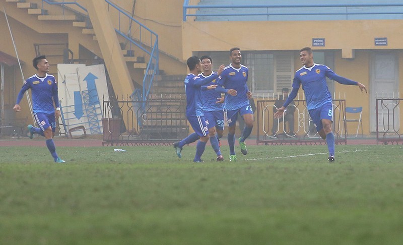 Thiago mở tỷ số cho Quảng Nam