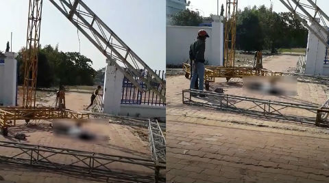 Bị điện giật ở sân vận động, 1 người chết, 2 người trọng thương