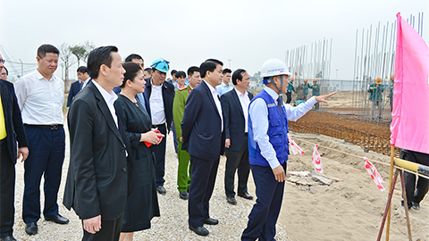 Chủ tịch HN kiểm tra tiến độ dự án nhà máy nước mặt sông Đuống