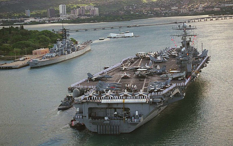 Tại Đà Nẵng, nhóm tàu sân bay Mỹ có hoạt động gì?