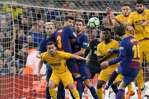 Barcelona 1-0 Atletico: Siêu phẩm của Messi