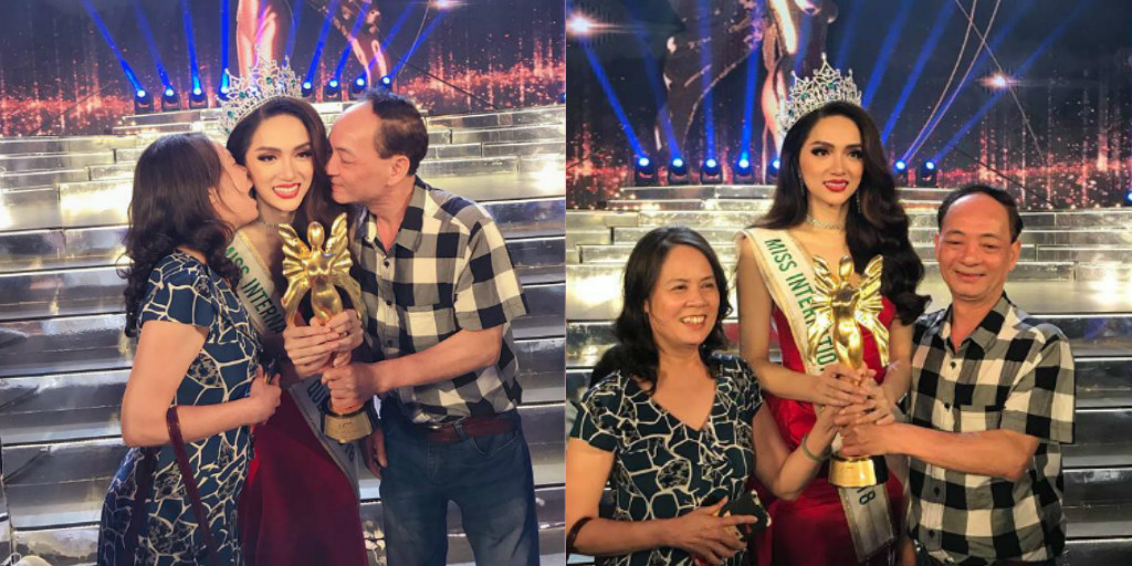 Bố mẹ Hương Giang Idol tự hào khi con gái trở thành Hoa hậu