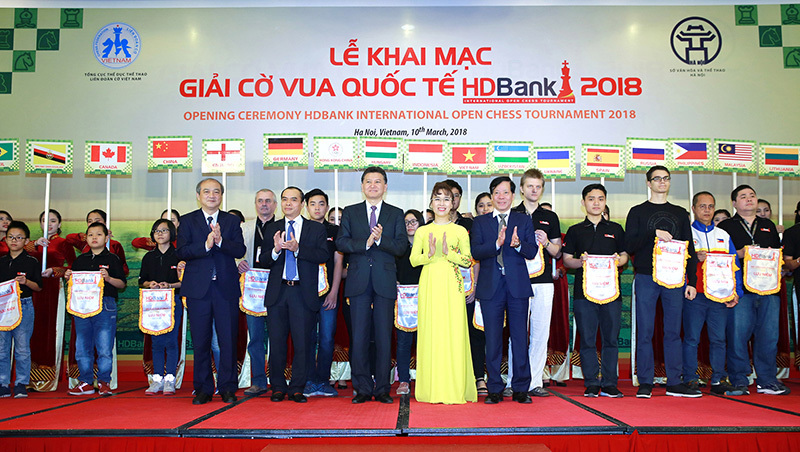 Chủ tịch FIDE dự khai mạc giải Cờ vua Quốc tế HDBank 2018