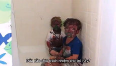 Clip: Cười đau bụng với màn "chối tội" dễ thương của hai nhóc siêu quậy