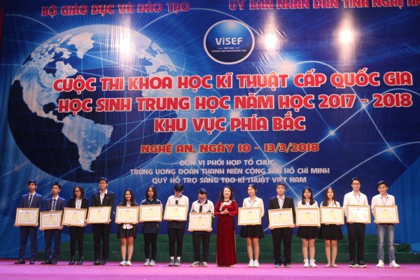 Hà Nội, Nghệ An dẫn đầu phía Bắc về giải thưởng sáng tạo khoa học kỹ thuật