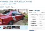 Những chiếc ô tô cũ đang rao bán giá 120 triệu đồng tại Việt Nam