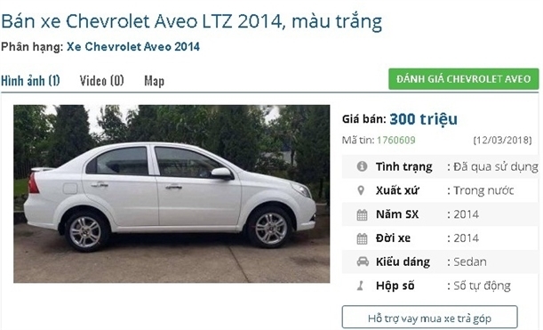 Top ô tô sedan cũ giá chỉ từ 200 triệu đồng