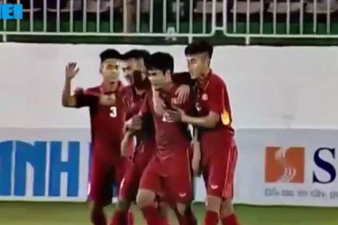 U19 Việt Nam 1-0 U19 Chonburi: Tiến Anh mở tỷ số