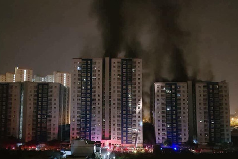 cháy chung cư cao cấp ở Sài Gòn