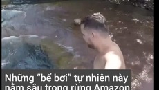 Bể bơi tự nhiên hút khách giữa rừng Amazon Bể bơi tự nhiên hút khách giữa rừng Amazon