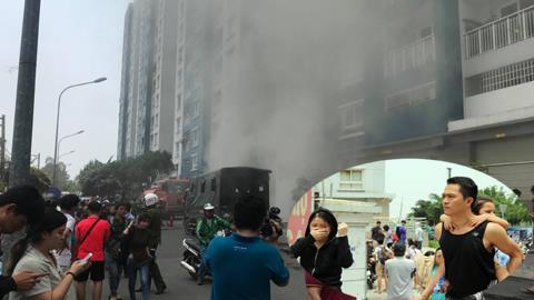 Cháy chung cư 13 người chết: Lửa lại bùng phát, dân bỏ chạy