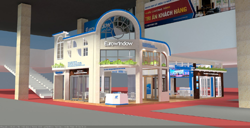 Eurowindow mang đến Vietbuild Hà Nội nhiều sản phẩm cửa thông minh