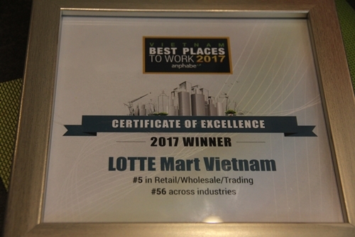 LOTTE Mart vào Top 100 nơi làm việc tốt nhất VN