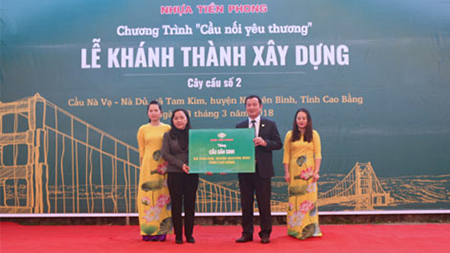 Nhựa Tiền Phong khánh thành cầu dân sinh tại Cao Bằng