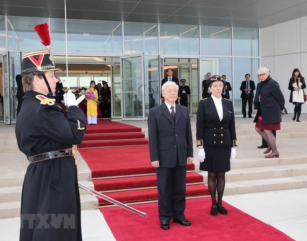 Hình ảnh chuyến thăm CH Pháp của Tổng bí thư