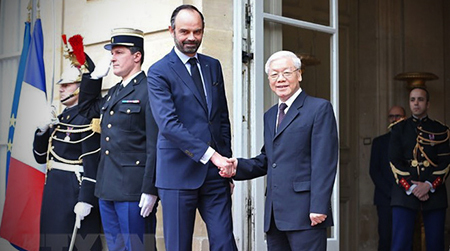 Tổng bí thư hội kiến Thủ tướng Pháp Édouard Philippe