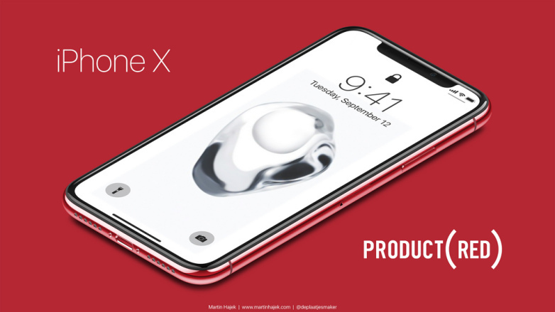 Đây là chiếc iPhone X màu đỏ sẽ ra mắt tối nay?