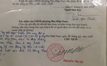 Đà Nẵng: Cán bộ tư pháp giả chữ ký của Chủ tịch phường