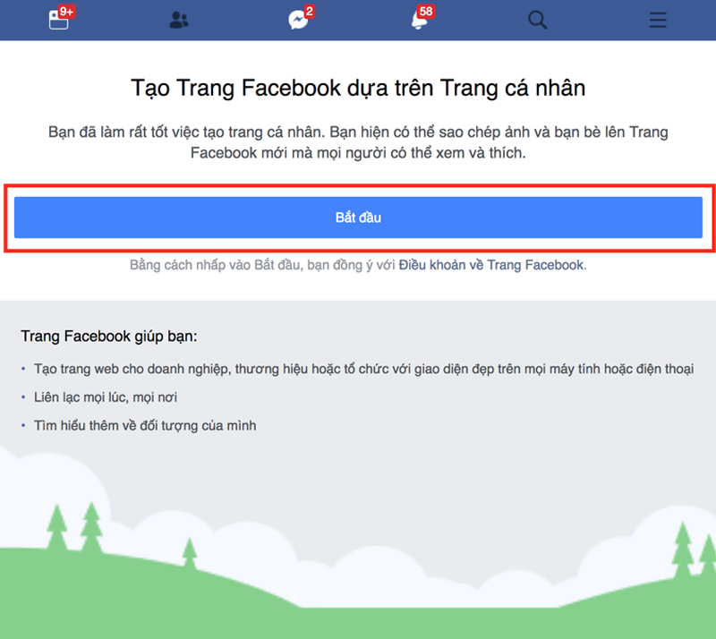 tao trang ca nhan facebook