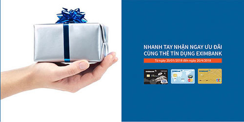 Ưu đãi khủng với thẻ tín dụng Eximbank