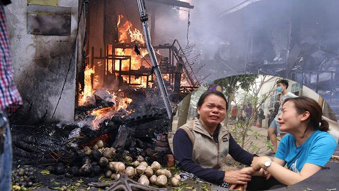 Cháy chợ Thanh Liệt, tiểu thương khóc hết nước mắt vì trắng tay