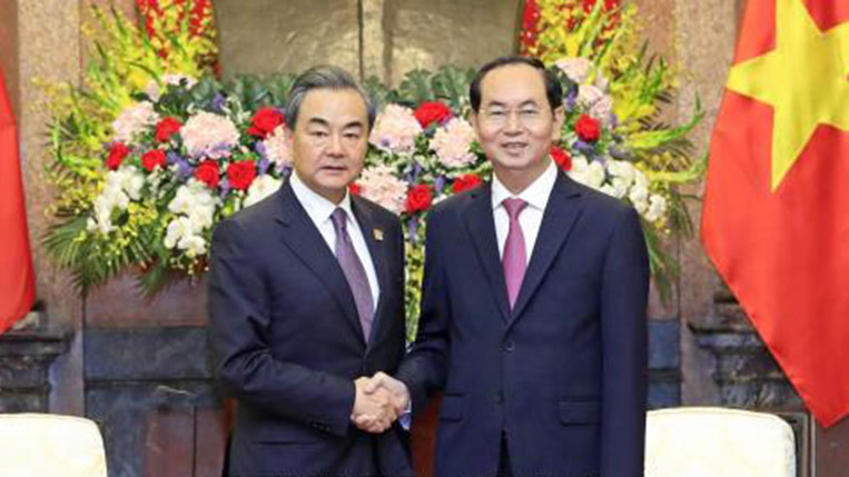 Chủ tịch nước tiếp Ủy viên Quốc vụ, Bộ trưởng Ngoại giao Trung Quốc