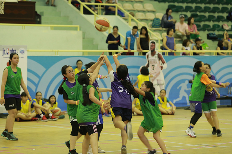 Jr.NBA tìm kiếm tài năng bóng rổ tại Hà Nội