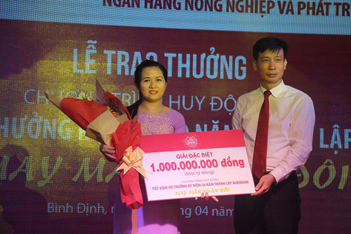 Lộ diện chủ nhân giải thưởng 1 tỷ đồng từ Agribank