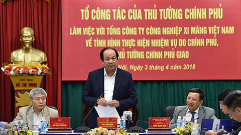 Thủ tướng muốn Tổng công ty Xi măng có bộ máy hiệu quả, tiết kiệm