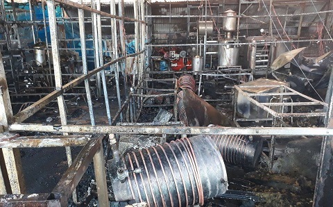 Xưởng sâm Ngọc Linh bị thiêu rụi sau tiếng nổ lớn