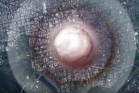 Video mô phỏng nổ bom hạt nhân ở sát Nhà Trắng